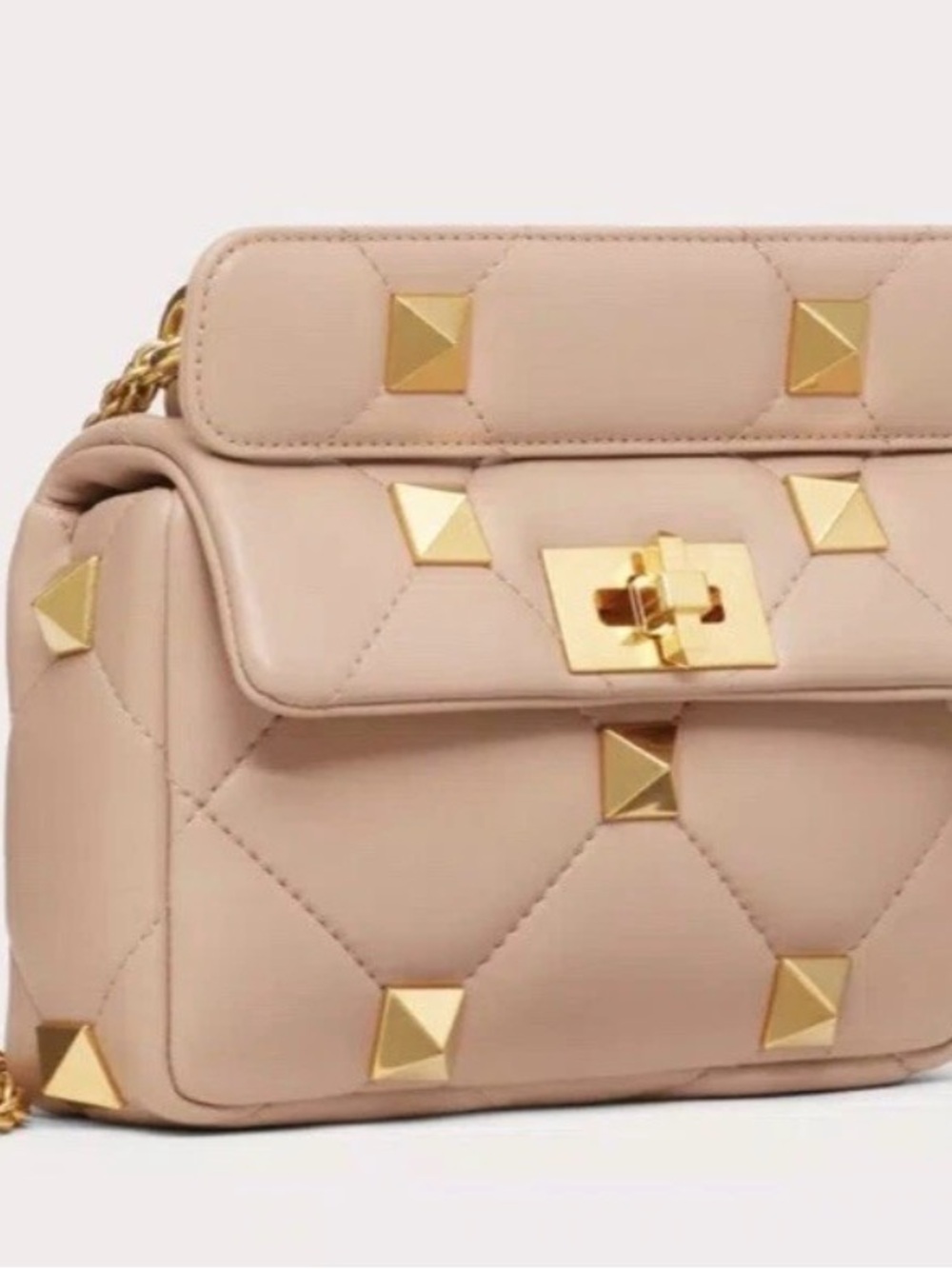 Valentino Blush Pink Quilted Leather Mini Bag with Gold Studs $2,980 - Picture 2 of 3